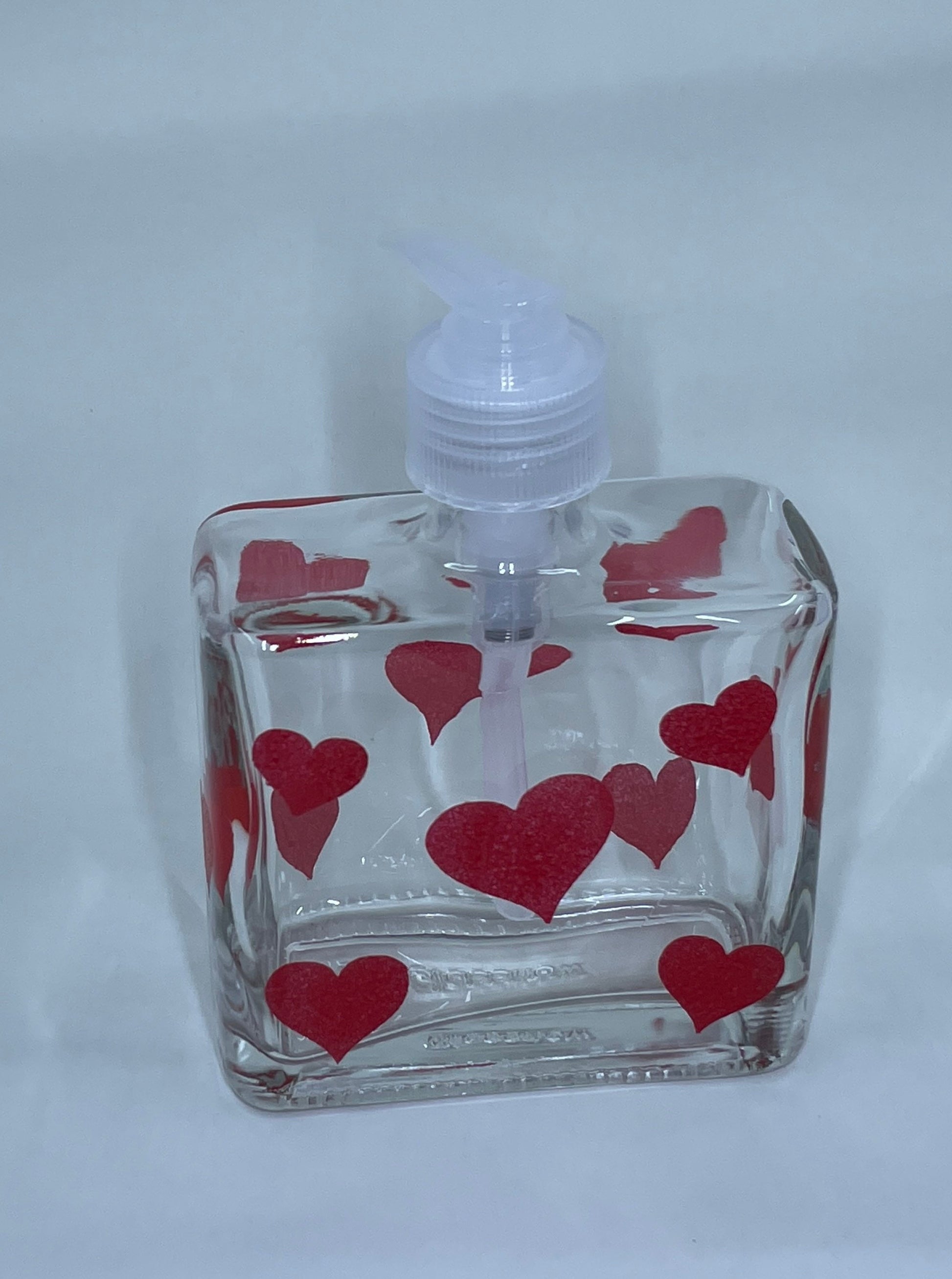 Hand painted Valentine Soap or Lotion Dispenser