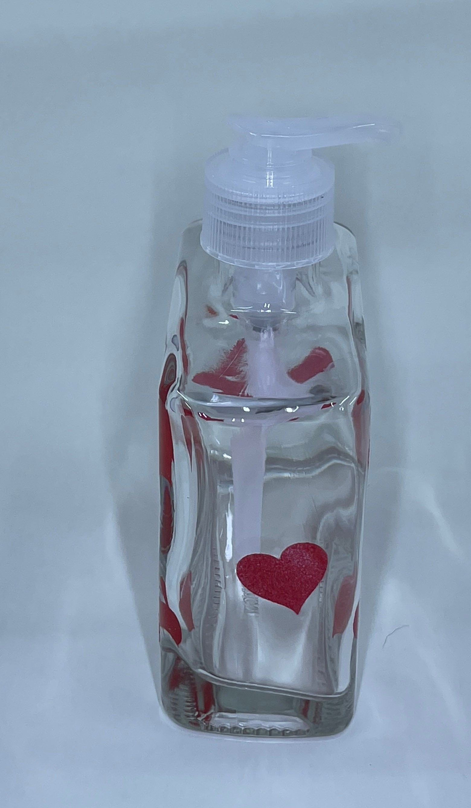 Hand painted Valentine Soap or Lotion Dispenser