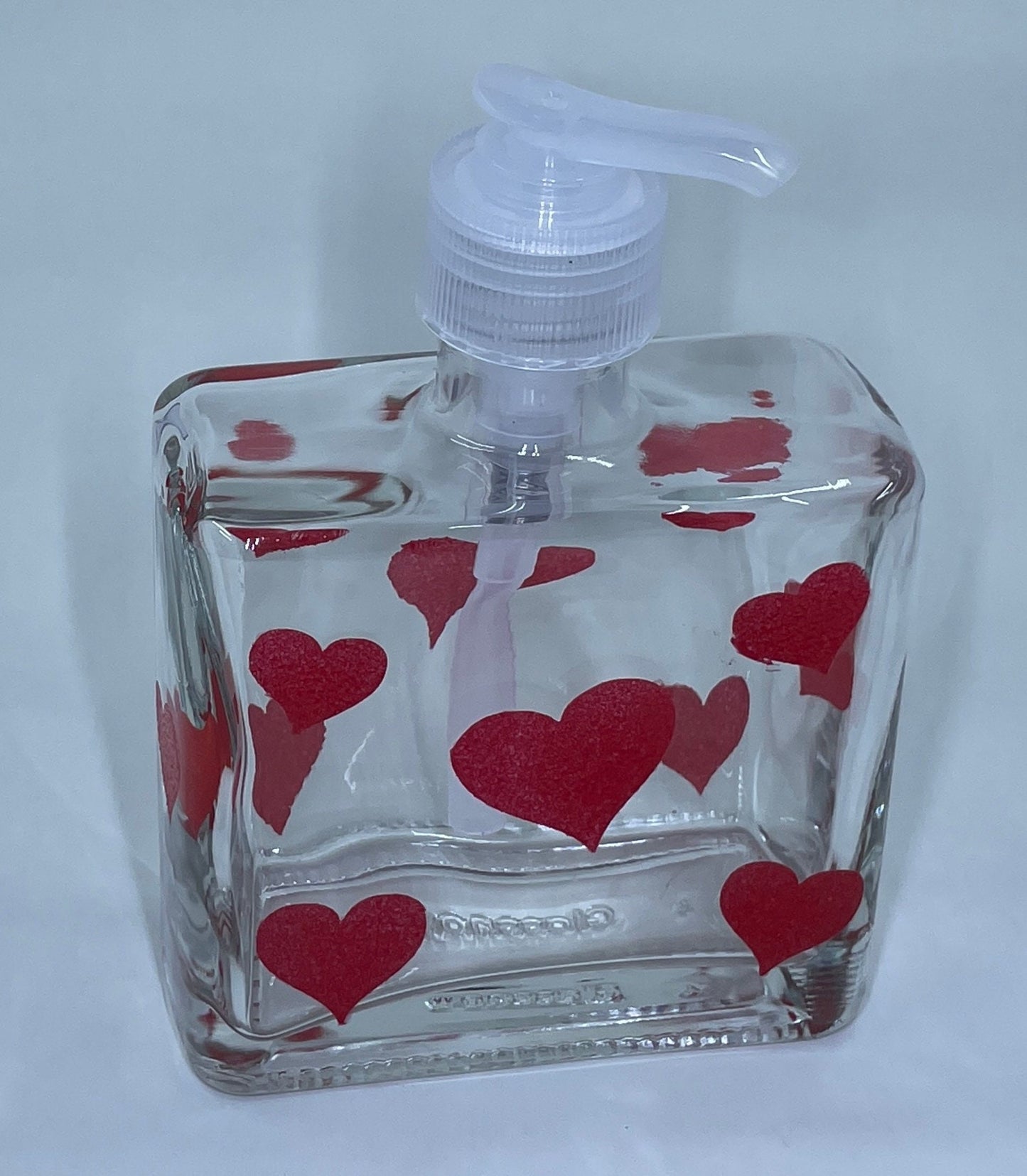 Hand painted Valentine Soap or Lotion Dispenser